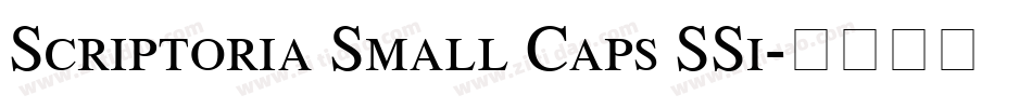 Scriptoria Small Caps SSi字体转换